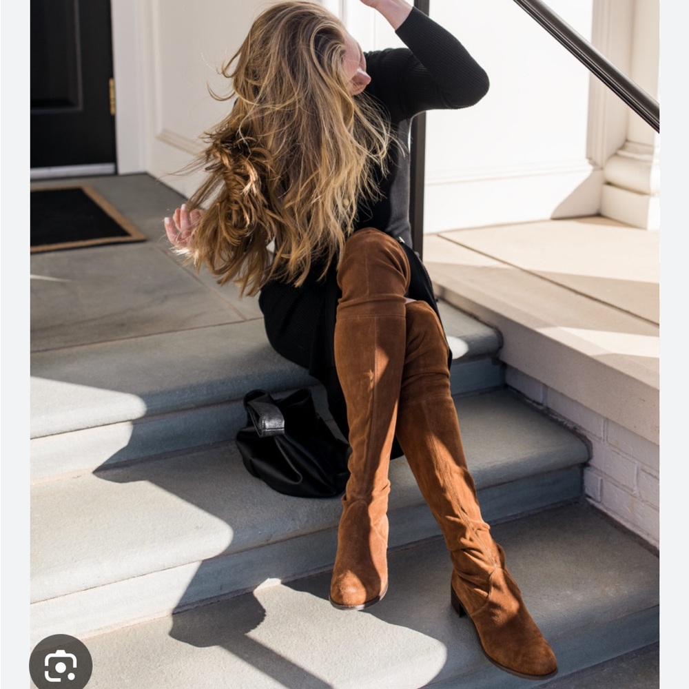 Stuart Weitzman Brown Suede Over-the-Knee Boots